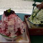 腰掛庵 - 「木いちごとすぐりミルク」「宇治しるこみるく」