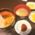 味処 きくよ食堂 - 180509水　北海道　きくよ食堂新千歳空港店　元祖函館巴丼1,980円＋一品