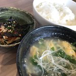 Tokusen Wagyuudaishougun - [響]セットのご飯・小鉢・スープ