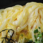 手打うどん くうかい - バター釜玉