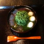 甘味処 柴ふく - 冷し抹茶ぜんざい