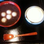 甘味処 柴ふく - クリーム白玉ぜんざい