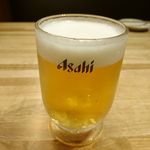生ビール 480円（この日はファーストドリンク100円だったので100円）