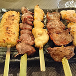 俺のやきとり - 本日の五本盛合せ (塩)