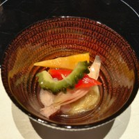 赤坂 金舌 - ハチノスと夏野菜の南蛮酢