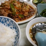 亀恵食堂 - 野菜炒め定食：750円／2018年4月