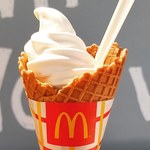 マクドナルド - 料理写真:ワッフルコーンプレーン‼️