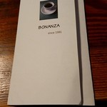 Bonanza - メニュー表紙