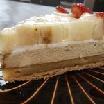 バナナとカフェオレのタルト