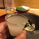 炭と地酒とたしなみワイン Kai本店 醸す - 確かに豊潤な濁り酒ですなぁ〜