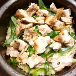 祇園 にし - 九条葱と鶏の炊き込みご飯