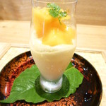 祇園 にし - デザート宮崎マンゴとそのプリン