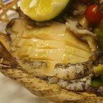 島津寿し - 単品追加 活鮑アワビ 造り 1杯 1,500円x2=3,000円 2018年06月