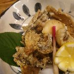 島津寿し - おまかせ 10,000円 ⑦オコゼ唐揚 2018年06月