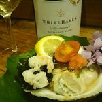 島津寿し - おまかせ 10,000円 ⑧毛ガニ ボイル、⑨酢の物 生牡蠣かき、⑩鱧ハモ湯引き 2018年06月