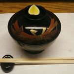 島津寿し - おまかせ 10,000円 ⑫椀 シジミ 澄まし 2018年06月