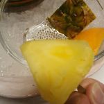 島津寿し - おまかせ 10,000円 ⑬デザート (木の芽シャーベット、果物) 2018年06月