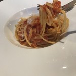 La Spiaggia - 甘いトマトのスパゲッティ    これもシンプルですが美味しい❤️