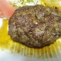 松阪牛WHAT'S 京都室町店 - ハンバーグ、アップ。