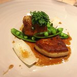 SUGALABO - 穴子のごぼう巻き  フォアグラ