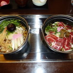 Ojokujidokorokagatogou - 左：ごくらくうどん鍋　右：カレーうどん鍋