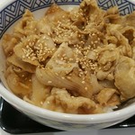 吉野家 - 新味豚丼並盛り350円+半熟玉子70円