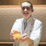 銀座 しのはら - マンゴーとフォアグラの最中