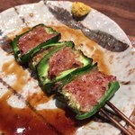 鳥茂 - ピーマン肉詰め