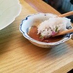 菊乃井 - 鱧は梅肉で