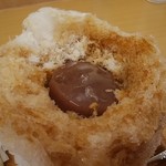 埜庵 - 大阪丸福珈琲店さん　珈琲蜜と水ようかん　埜餡の練乳を添えて1300円*2018.06