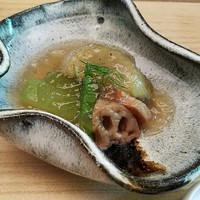 菊乃井 本店 - 加茂茄子・新蓮根・冬瓜・ミニオクラ