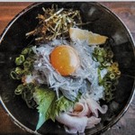 Okonomiyaki Teppanyaki Kamon - 生しらす丼