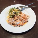 中国料理 敦煌 - 茹で豚のガーリックソース