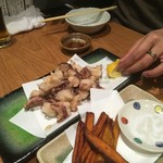 目黒魚金 - たこのから揚げ