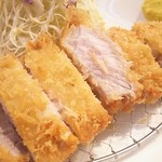 熟成豚 かわむら - ランチロースカツ定食1080円 ご飯小