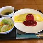 みぃ珈琲 - H.30.4.26.夜 オムライス(ケチャップ) 800円税込