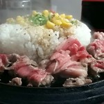 ペッパーランチ - お肉たっぷりペッパーライス（大盛り）１０８０円!