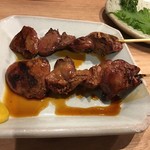 鳥やき串英 - レバー（たれ）