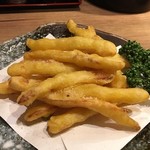 鳥やき串英 - さきいかの天麩羅