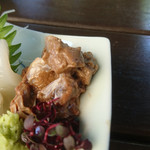 鎌倉 松原庵 - イカ刺しのわた添え③イカワタ