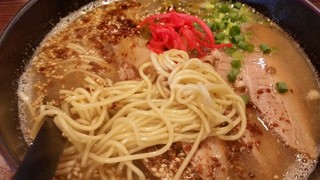 Menya Matsuzou - 細ストレート麺。
