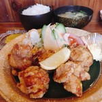 やなせ食堂 - 唐揚げ定食