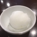 らー麺 Ｎ - サービスクーポン券でライチシャーベット
