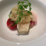 ラ メゾン ヒトトキ - 帆立とズワイ蟹のロワイヤルキヌアがけ