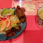 Himeji No Tai Yatai Rei - セットサラダ・スープ