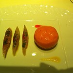 レストラン リューズ - 大分産鰺のマリネをライム風味で