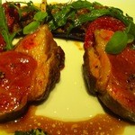 レストラン リューズ - ニュージーランド産仔羊のロースト　野菜のミトネを添えて