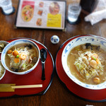 長崎阿蘭陀珈琲館 - 長崎ちゃんぽん 小 900円+ご飯150円。