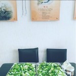 食全池上便當 - 青菜を冷ましているところ。