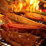 Genshisumiyaki Iroriya - お客様の目の前で炭火で焼き上げます